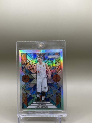 Luka Dončić Stained Glass Card Panini Prizm EuroLeague Real Madrid new