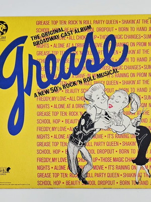 Grease The Original Broadway Cast Album vinyl LP mint condition