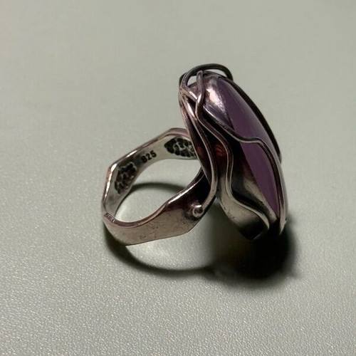Handmade ring with silver 925 and amethyst used
