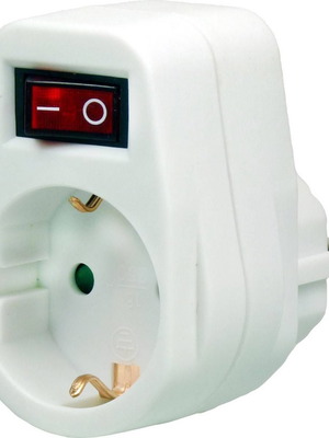 EcoSavers Schuko Socket with ON/OFF Lighted Switch new, child protection