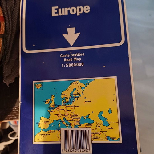 Europe map in English like new