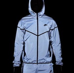 Nike Tech Fleece ανακλαστικού σχεδίου μέγεθος L σαν καινούργιο, γκρι