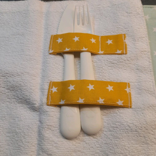 Handmade cotton cutlery cases new for baby feeding