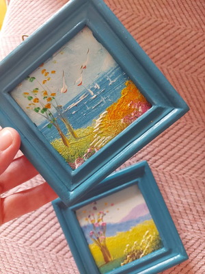 Painted frames like new, set of 2 pieces