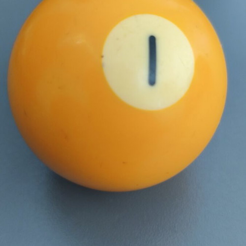 Billiard ball number 1 used, yellow