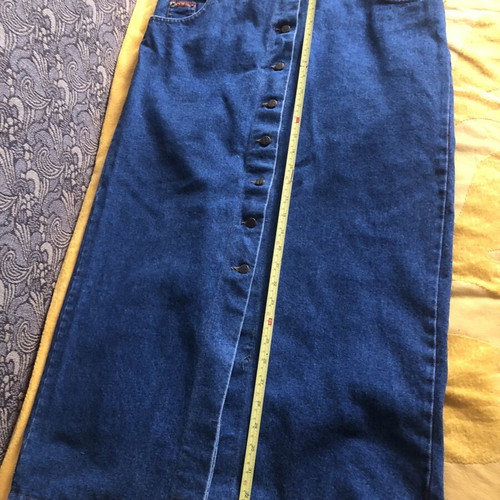 Denim long skirt new, thick denim fabric, size XXS