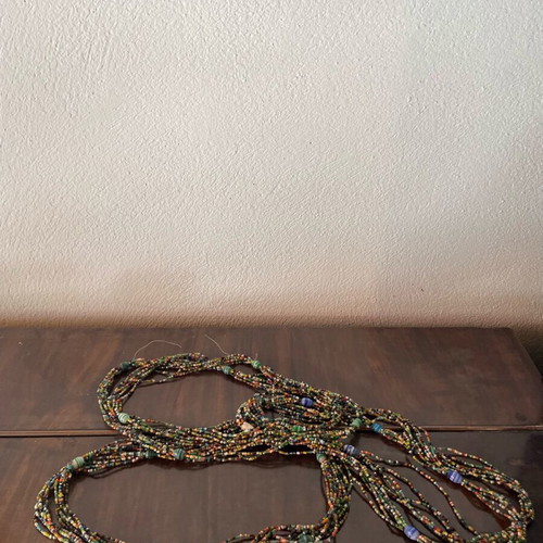 Vintage decorative necklaces with beads used, set of 3 pieces