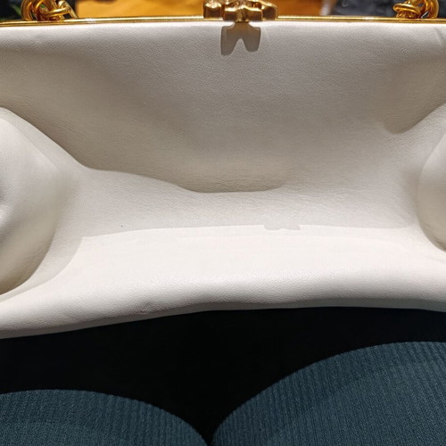 Tory Burch clutch shoulder bag off white new leather
