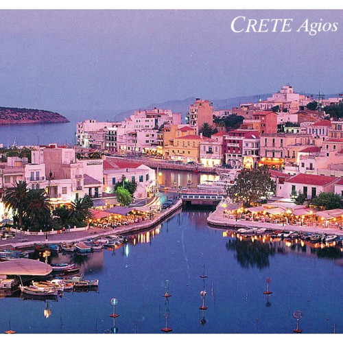 Collectible postcards used, pack of 10, 1965-80