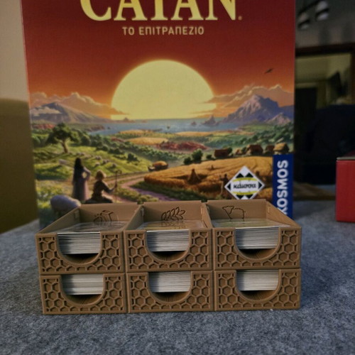 Catan Card Holder 3D printed, like new, 6 slots for sleeved cards