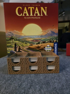 Catan Card Holder 3D printed, like new, 6 slots for sleeved cards
