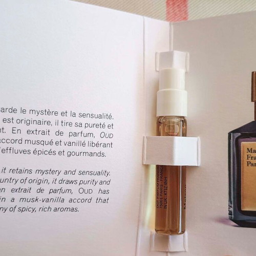 Luxury perfume samples new, pack with Diptyque and Maison Francis Kurkdjian