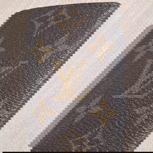 Кожен RFID портфейл с алуминиев държач за кредитни карти нов