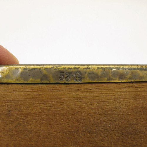 Antique WMF box wooden with brass fittings like new, Art Nouveau