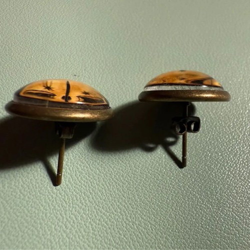 Harry Potter Ministry of Magic metal earrings like new