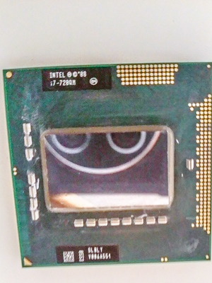 Intel Core i7-720QM Laptop Processor used, Socket G1