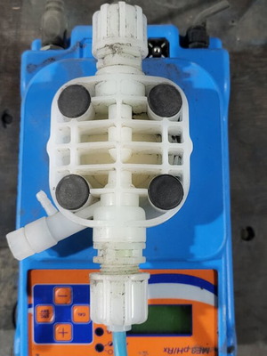 Dosing pump used, set of 2 for pool water treatment and pH control