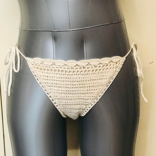 Knitted bikini bottom new, size S, beige
