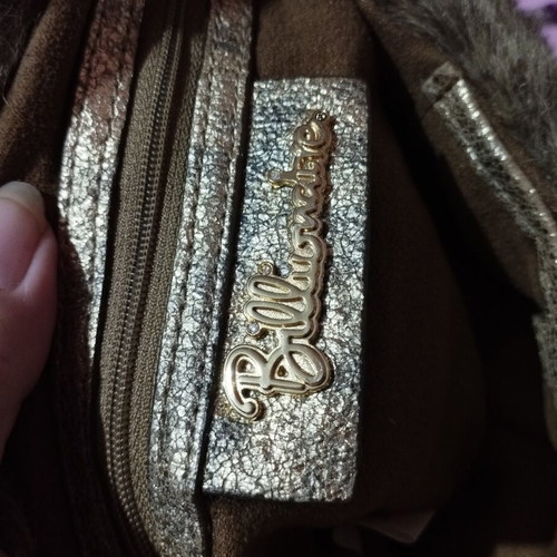 Billionaire Faux Fur Shoulder and Handbag like new with Gold Chain