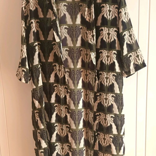 Beach shirt dress like new, green, see-through, Emma Swimwear