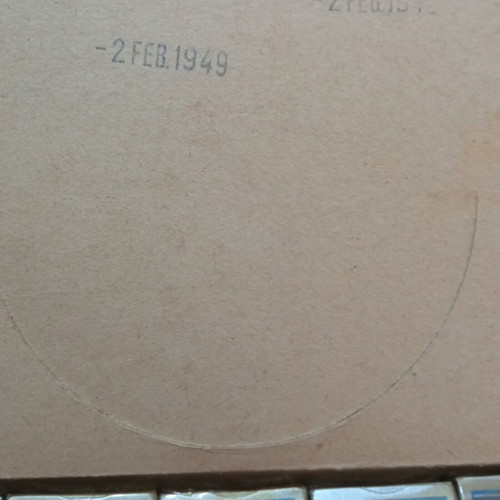 Vintage ALA Nicplata 1949 shaving blades box used