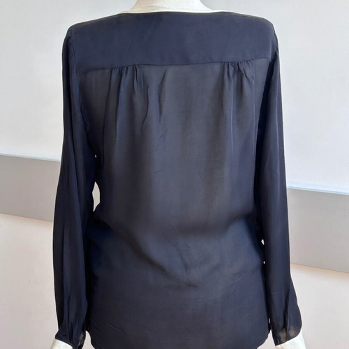 Day by Malene Birger silky blouse size S like new, black