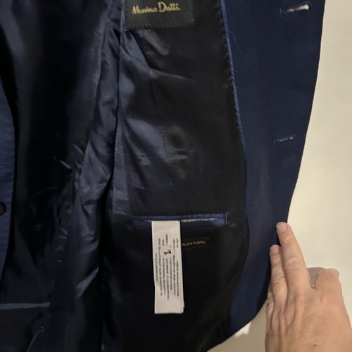 Massimo Dutti jacket like new blue size 48