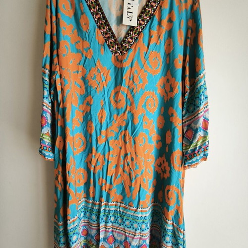 Colorful women's caftan new, one size