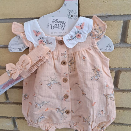Disney baby romper new for girl 0-3 months with headband