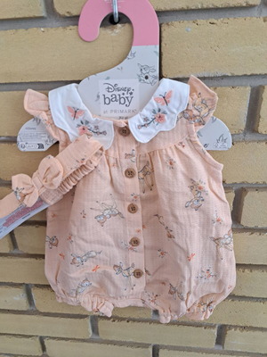 Disney baby romper new for girl 0-3 months with headband