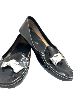 Обувки Tod's балеринки черни от патентована кожа употребявани размер 39