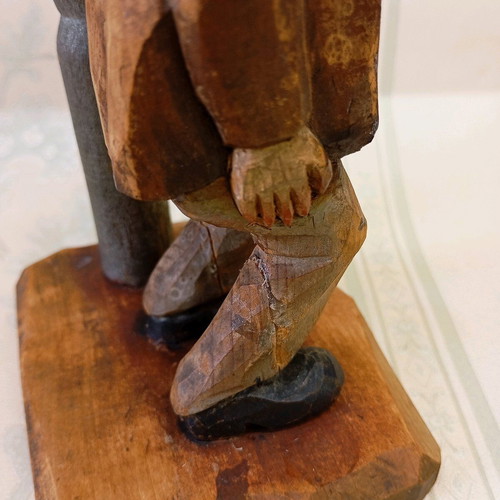 Rare ANRI wooden carved bottle opener used