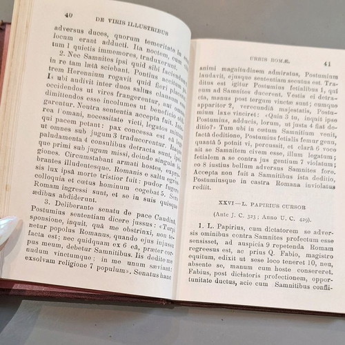 Foreign language books used, two volumes with engravings