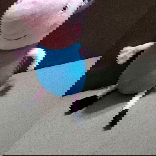 Λούτρινο παιχνίδι Τζώρτζ Peppa Pig σε άριστη κατάσταση με βεντούζακι