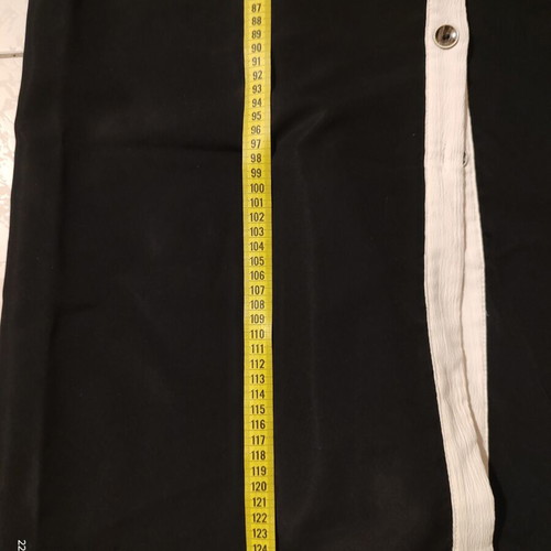 SHEIN Curve Maxi Black Shirt Dress with White Details, 1XL