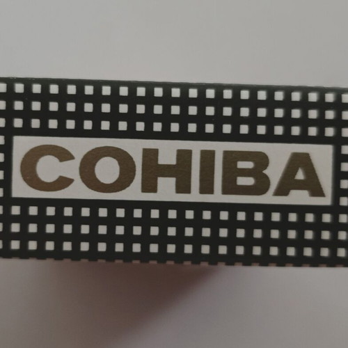 Empty hard cigarette pack COHIBA used, 100% Tabaco Cubano