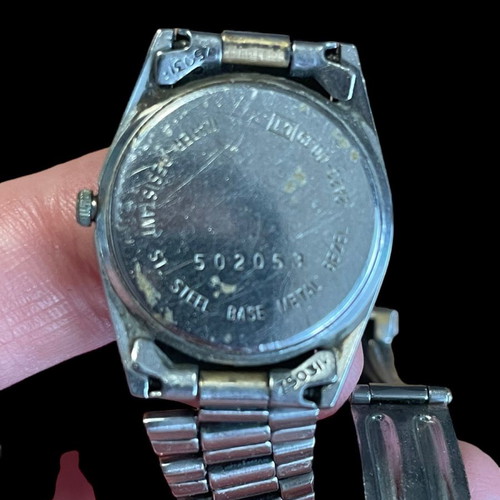 Vintage Seiko SQ women's wristwatch used, dual tone gold-silver quartz