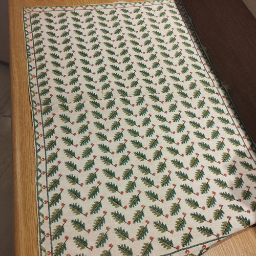 Handmade embroidery used with some pulls 47×29.5 cm