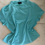 Trussardi Jeans Aqua Turquoise Cotton T-Shirt
