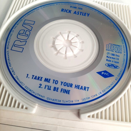 Rick Astley Take Me To Your Heart 3" Mini CD single used