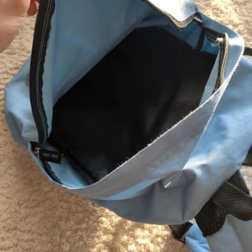 Lois backpack used, turquoise color