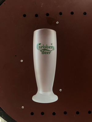 Carlsberg Beer Glasses set of 6 new, classic size 150-200ml