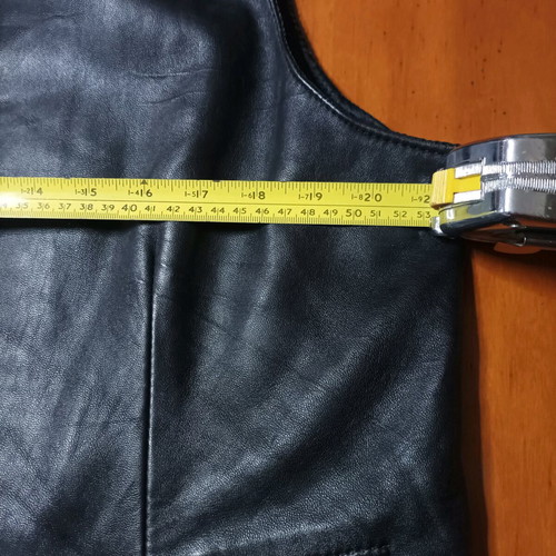 Γιλέκο δερμάτινο YSL vintage σαν καινούργιο, μαύρο, Νο 52