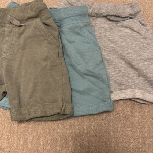 Orchestra shorts used, pack of 3 for 3 years old, green and turquoise