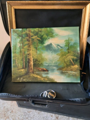 Oil painting used by Finnish artist with frame