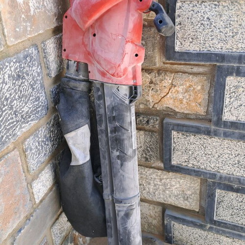 Garden leaf blower used
