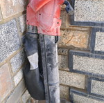 Garden leaf blower used