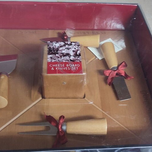 Italian Bagutta cheese serving set silver 925 new 33cm