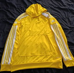 Adidas Aeroready hoodie with pockets new, unused, size L, yellow-white