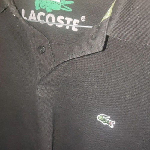 Lacoste polo shirt, black, XL size
